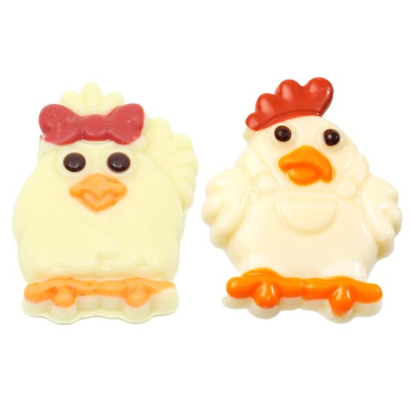 Chickenfamily boy and girl