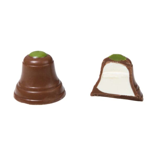 Christmas bell milk green dot